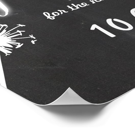 Laat van het bruinkoolbord houden. poster (Hoek)