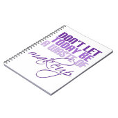 Laat vandaag geen verkwisting van make-up zijn notitieboek (Linkerzijde)