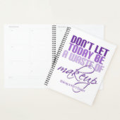 Laat vandaag geen verspilling van make-up Paarse z Planner (Display)