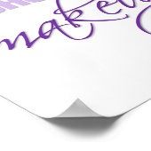 Laat vandaag geen verspilling van make-up zijn ins poster (Hoek)