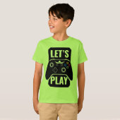 Laat videospellen spelen T-Shirt (Voorkant volledig)