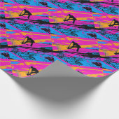 "Laat vliegen!" High Flying Scooter Cadeaupapier (Hoek)