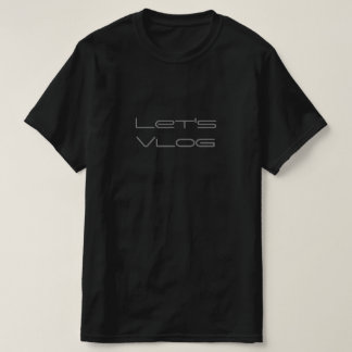 Laat Vlog Word tekst minimalistisch personaliseren T-shirt