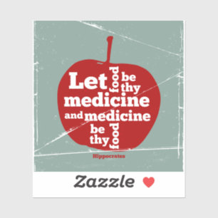 Laat voedsel worden door medicijn Hippocrates quot Sticker
