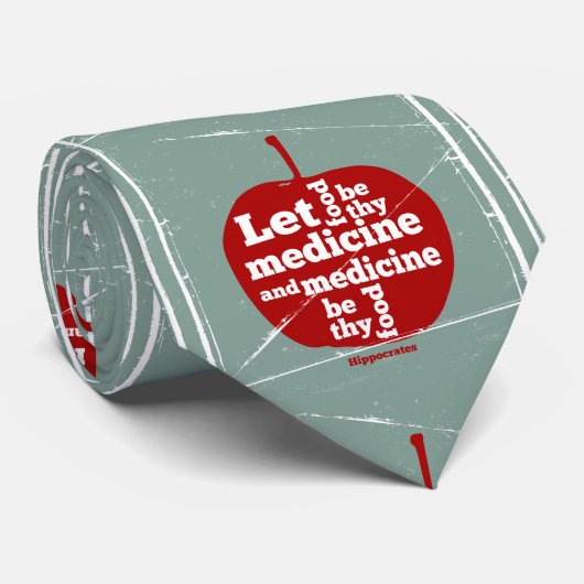 Laat voedsel worden door medicijn Hippocrates quot Stropdas (Opgerold)