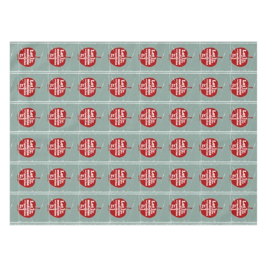 Laat voedsel worden door medicijn Hippocrates quot Tafelkleed (Voorkant (Horizontaal))