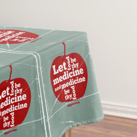 Laat voedsel worden door medicijn Hippocrates quot Tafelkleed (Voorbeeld)