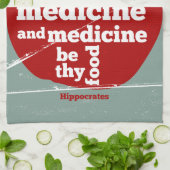 Laat voedsel worden door medicijn Hippocrates quot Theedoek (Gevouwen)