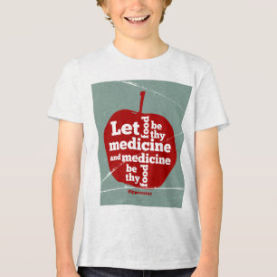 Laat voedsel worden door medicijn Hippocrates quot Tri-Blend Shirt