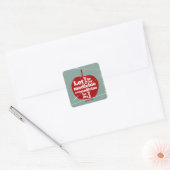 Laat voedsel worden door medicijn Hippocrates quot Vierkante Sticker (Envelop)