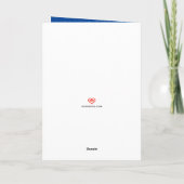 Laat vrede beginnen met mij citeert Snowflakes Blu Feestdagen Kaart (Achterkant)