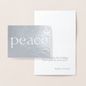 Laat vrede schijnen folie vakantiepas folie kaarten (Display)