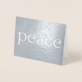 Laat vrede schijnen folie vakantiepas folie kaarten (Voorkant)