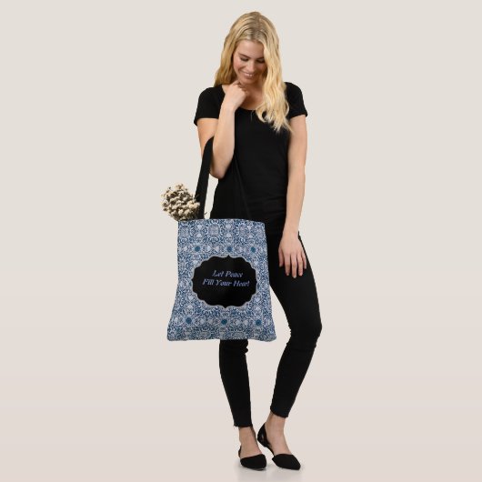 Laat vrede uw hart Tas vullen (Op model)