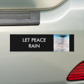 Laat vredesopbouw gebeuren bumpersticker (Op auto)