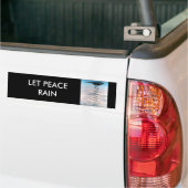 Laat vredesopbouw gebeuren bumpersticker (Op Truck)