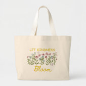 Laat vriendelijkheid bloeien grote tote bag (Voorkant)