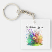 Laat vriendelijkheid bloeien sleutelhanger (Voorkant)