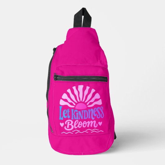 Laat vriendelijkheid bloeien. sling bag (Voorkant)