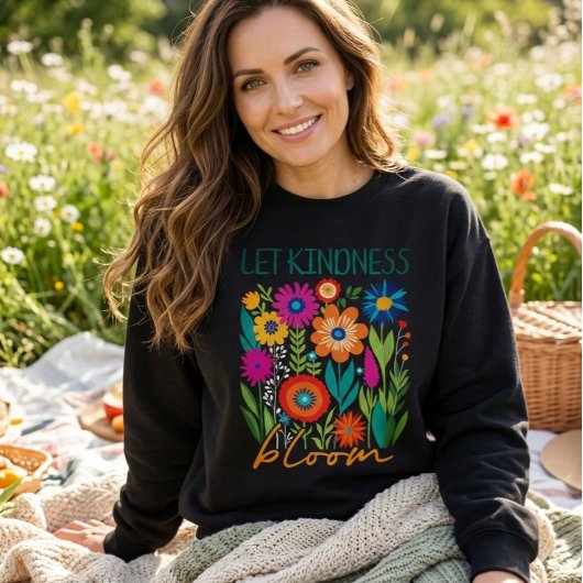 Laat vriendelijkheid bloeien. sweatshirt
