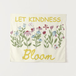 Laat vriendelijkheid bloeien wandkleed