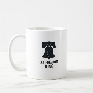 Laat vrijheid bellen silhouet moderne Amerikaanse Koffiemok