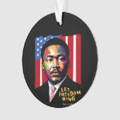Laat vrijheid een grappig citaat luiden ornament (voorkant)