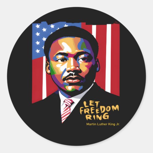 Laat vrijheid een grappig citaat luiden ronde sticker (Voorkant)