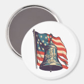 Laat vrijheid een grappige luiaard klinken magneet (Voorkant / Achterkant)