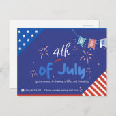 Laat Vrijheid Fonkel! Uitnodiging Briefkaart (Voorkant / Achterkant)