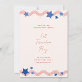 Laat Vrijheid Klinken 4 juli Feest Kaart (Voorkant)