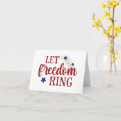 Laat Vrijheid Klinken 4 juli Kaart (Gele Bloem)