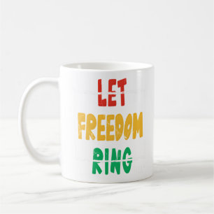 Laat vrijheid klinken, MLK Quote, Black History Koffiemok