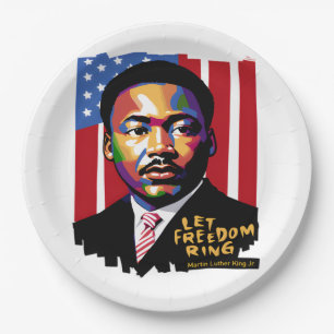 Laat vrijheid klinken, MLK Quote, Black History Papieren Bordje