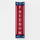 Laat vrijheid patriottisch klinken spandoek (Verticaal)