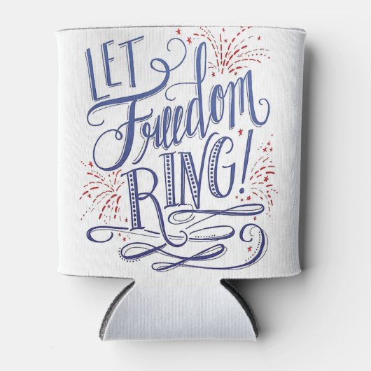 Laat vrijheid Ring Blikjeskoeler (Voorkant)