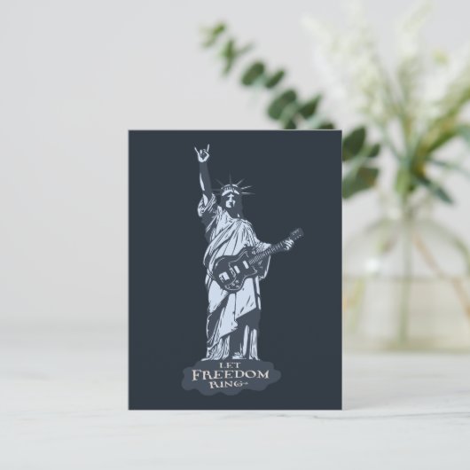 Laat vrijheid Ring Briefkaart (Staand voorkant)