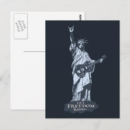 Laat vrijheid Ring Briefkaart (Voorkant / Achterkant)