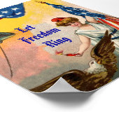 Laat vrijheid Ring Poster (Hoek)