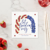 Laat vrijheid Ring | Vierde juli Servet (Insitu)