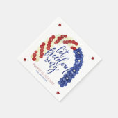 Laat vrijheid Ring | Vierde juli Servet (Hoek)