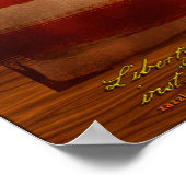 Laat vrijheid ruziën! Origineel patriottisch schil Poster (Hoek)