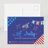 Laat vrijheid schitteren! uitnodiging briefkaart (Voorkant / Achterkant)