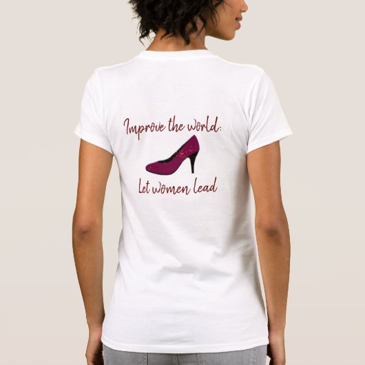 Laat vrouwen Shirt leiden (Achterkant)