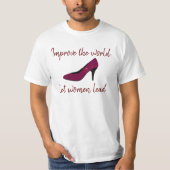 Laat vrouwen T-shirt leiden (Voorkant)
