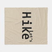 Laat wandelen motivatie gezegden voor wandelaars fleece deken (Voorkant (Horizontaal))