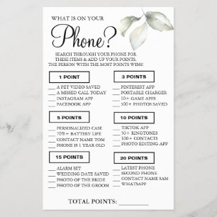 Laat wat er op je telefoon staat Badkamer spelkaar Flyer