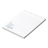 "Laat wat je vandaag doet genoeg zijn" Notitieblok (Linkerzijde)