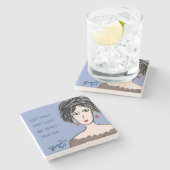 LAAT WAT U LIGT ZIJN WAT U DOET STENEN ONDERZETTER (Zijkant)