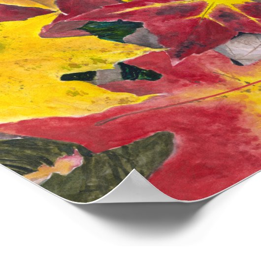 Laat Waterverf afdrukken Poster (Hoek)